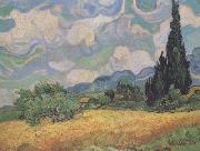 Vincent Van Gogh Wheat Field with Cypresses at the Haute Galline near Eygalieres (nn04) Spain oil painting artist